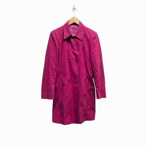 Cinzia Rocca Fuchsia Double Breasted Coat Jacket Size 4‎